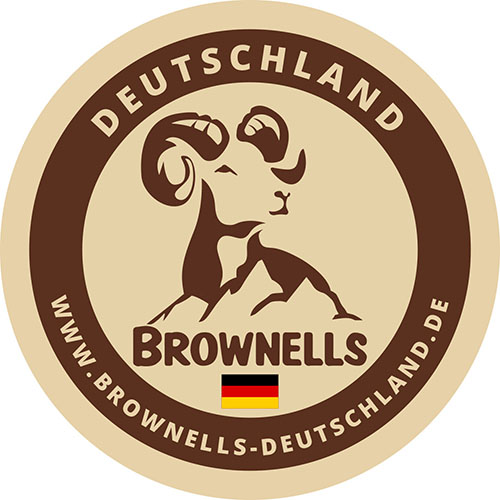 Show your Brownells Europe pride with our Country Sticker featuring the logo and flag, perfect for personalizing your gun case, car, or any surface!
